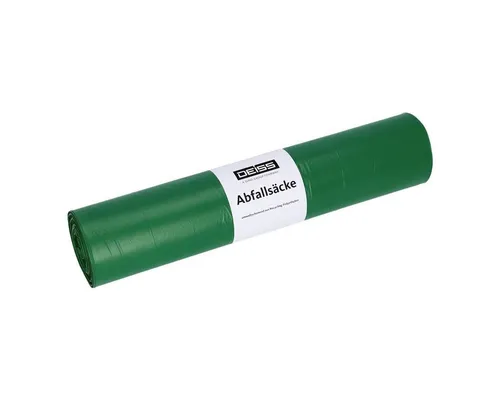 Deiss Müllbeutel PREMIUM® Typ 60, 70 Liter, 25 Stück/Rolle, Flachsack
