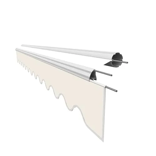 Leudus Markisen Volant Markisenbespannung - Hochwertige Sonnenschutz-Ersatzstoffe 2.81m*23cm, ideal für individuelle Markisenlösungen und perfekt genäht für einfache Montage.