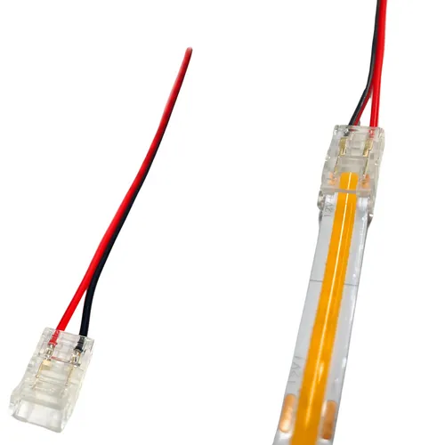 Einseitiger Stecker für 8-mm-COB-LED-Streifen mit Kabel
