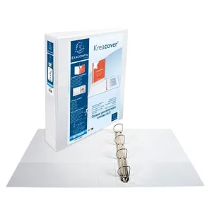 Exacompta Kreacover Ringbuch 4-Ringe weiß 7,5 cm DIN A4, 1 St.