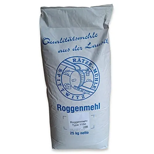 Roggenmehl 25 kg Typ 1150 von Rätze-Mühle aus regionalen, naturbelassenen Roggen