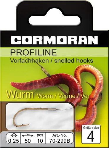 Cormoran Profiline Wurmhaken, M299B, 50Cm, 0,18Mm, 70-299B01810