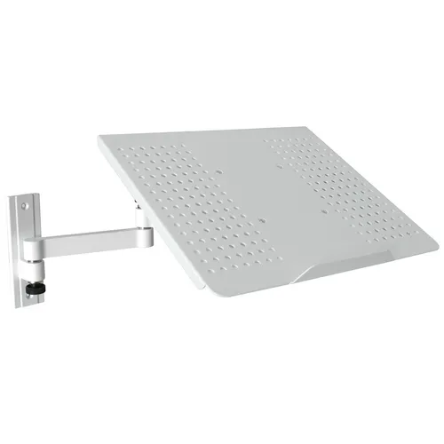 Drall Instruments Laptop-Ständer L52W-APW - Computermöbel mit neig- und schwenkbarer Wandhalterung für ergonomisches Arbeiten, belastbar bis 10 kg und mit 180° Schwenkbereich.