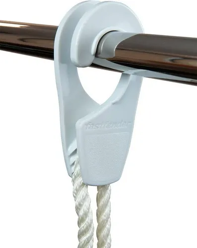 Fastfender Motorboot Fastfender 25 Fender Schnellbefestigung Relingsrohre 25mm (2Stk) Weiß