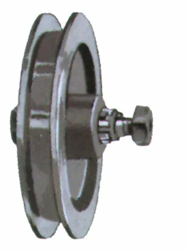 MEA Lose Guss-Rolle 105 mm - Schiebetorrollen, aus hochwertigem Qualitätsgrauguss, inklusive Walzenlager und Achse, ideal als Ersatzrolle für Torrollen mit Bügel.