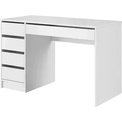Masseno Schreibtisch ESTE 120x55x75 cm - Moderner Bürotisch in Weiß - Der Masseno Schreibtisch ESTE vereint funktionales Design mit stilvoller Optik. Ideal für Büro und Homeoffice, bietet er eine großzügige Arbeitsfläche und hochwertige Verarbeitung für effizientes Arbeiten.