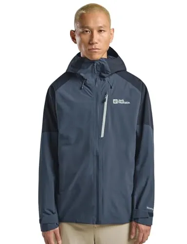 Jack Wolfskin Funktionsjacke EAGLE PEAK 2L JKT M blau M (50) - Funktionsjacke für Herren, atmungsaktiv, wasserdicht und winddicht, ideal für Outdoor-Aktivitäten bei jedem Wetter.