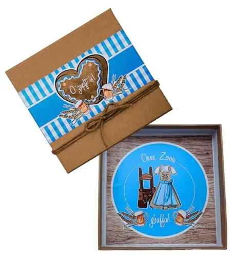 ZauberDeko Geldgeschenk Oktoberfest Blau Verpackung Geschenk Natur Gutschein