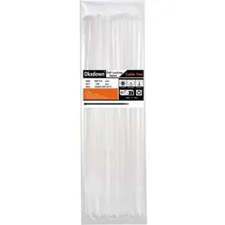 Kabelbinder 100 Stück 300mm 3,6mm Weiß - Starker Halt für jedes Projekt - Vertraue auf diese Kabelbinder für ein perfektes Kabelmanagement! Mit 100 Stück in Weiß, 300 mm Länge und 3,6 mm Breite, bieten sie eine Zugfestigkeit von 18 kg und sind UV-beständig – ideal für Innen- und Außenanwendungen.
