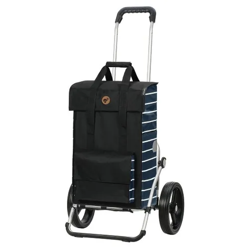Andersen Einkaufstrolley Royal Shopper, 49 l - Einkaufstrolley im maritimen Look, wasserabweisend und mit reflektierenden Elementen für mehr Sicherheit. Ideal für mühelosen Transport von Einkäufen.