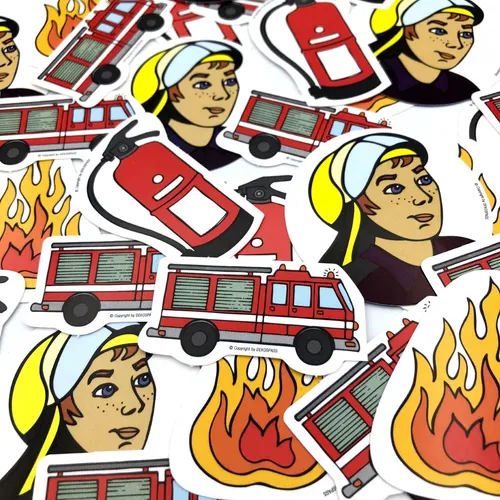 FEUERWEHR XXL KONFETTI - Kindergeburtstag Feuerwehrdeko Kinder Party Tischdeko