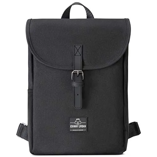 Johnny Urban Rucksack Romy - Eleganter Klein Schwarz für Damen - Tagesrucksäcke aus nachhaltigem Material, wasserabweisend und ideal für die City. Mit gepolstertem Tabletfach und praktischen Fächern für Wertsachen.