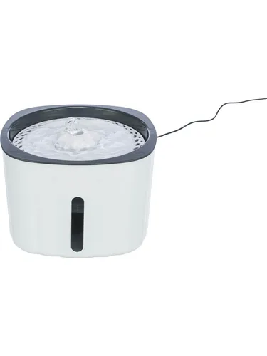 Flower Drinking Fountain 2L - Trinkbrunnen für Katzen, mit Wasserstandsanzeiger und Filter für frisches, sauerstoffreiches Wasser