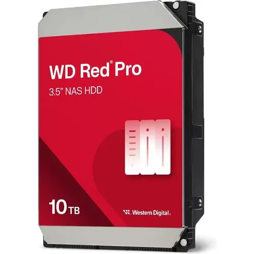 WD Red Pro 10 TB - Intern Festplatte für Enterprise-Anwendungen - Enterprise-Festplatte mit 10 TB, SATA 6Gb/s und 7200 rpm, ideal für NAS-Systeme und hohe Datenlasten.