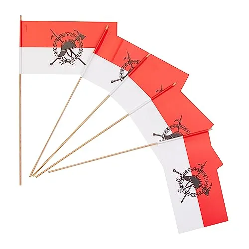 Everflag Papierfähnchen: Feuerwehr 50er Packung in rot von Everflag