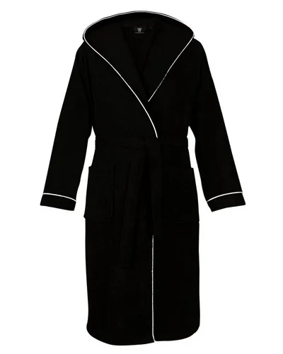 Laynenburg Herrenbademantel mit Kapuze – 100% Baumwolle, wadenlang und kuschelig - Wanderhosen: Weicher Walkfrottee, ideal für entspannte Tage zu Hause oder nach dem Sport, mit praktischen Fronttaschen und Gürtel.