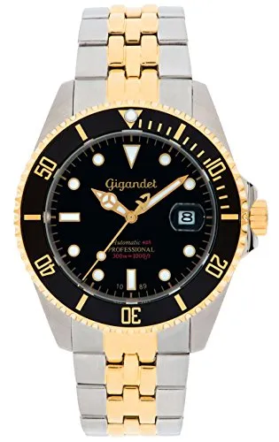 Gigandet Herrenuhr Automatik Analog mit Edelstahlarmband Sea Ground G2-016