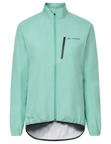VAUDE Women's Drop Jacket III - Fahrrad Regenjacke für Damen in Blau (Größe L) - Sportliche Hardshell-Jacke aus 100% Polyester, atmungsaktiv und wasserabweisend. Ideal für Outdoor-Aktivitäten, pflegeleicht und umweltfreundlich gefertigt.