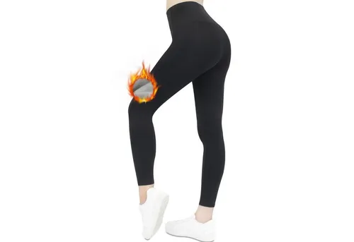 Frentree Thermoleggings Damen mit Fleece Gefütterte Thermo Leggings für Winter High Waist Strumpfhose Kuschelig Warm Elastisch Sport