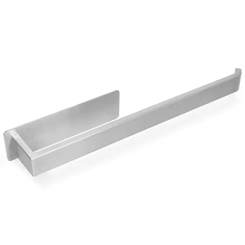 ECENCE Handtuchhalter ohne Bohren selbstklebend gebürstet 38cm