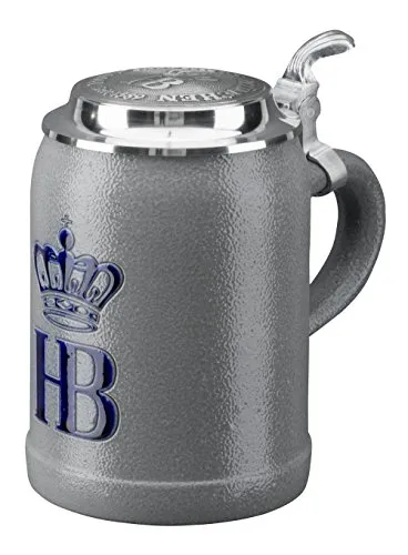 HB Hofbräuhaus München Bierkrug Hofbräuhaus München HB Krug Salzglasur 0,5 Liter King Werk KI 1000068