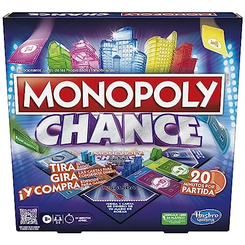 Brettspiel Monopoly Chance – Schnelles Familienspiel für 2-4 Spieler