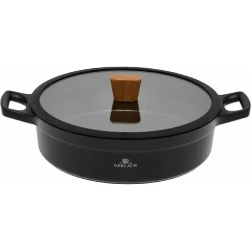 Gerlach Natur Topf Keramik-Kochtopf 28 cm, Induktionsgeeignet