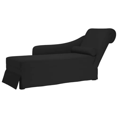 vidaXL Chaiselongue mit Nackenrolle