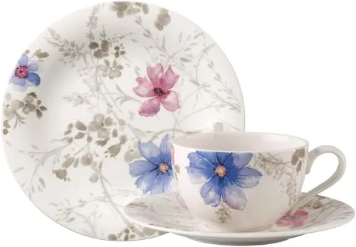 Villeroy & Boch Mariefleur Gris Basic Kaffee Set 18-teilig in weiß von Villeroy & Boch