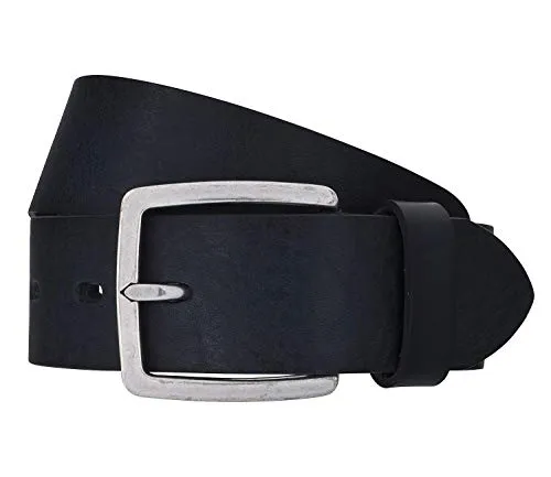 LLOYD Men's Belts Gürtel - Robuster Ledergürtel in Blau - Damen-Gürtel aus echtem Rindsleder, langlebig und einfach zu handhaben mit praktischer Dornschließe für optimalen Halt.
