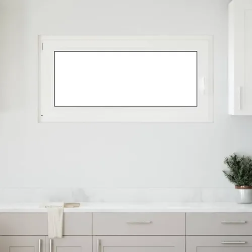 vidaXL Kellerfenster RISOR 120x60 cm - Dreh Kipp DIN Links Weiß - Kunststofffenster für mehr Tageslicht und eine einladende Atmosphäre in deinem Keller, mit hervorragender Wärmedämmung und Schallschutz für optimalen Komfort.