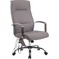 CLP Bürostuhl Portland mit Massagefunktion - Ergonomischer Drehstuhl mit Massagefunktion und stufenlos verstellbarer Sitzhöhe. Pflegeleichter Bezug und edles Design, ideal für entspanntes Arbeiten im Büro.