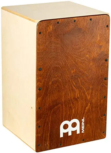 Meinl Percussion Snarecraft Cajon SC100AB - Große Trommelkiste mit Snare-Effekt - Percussion - Die große Cajon aus baltischer Birke bietet mit zwei Snare-Teppichen und rutschfesten Füßen ein hervorragendes Spielgefühl für Jam Sessions und Auftritte.