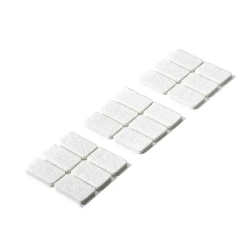 HETTICH Filzgleiter, selbstklebend, 36 x 22 mm, weiß, 18 Stück (0,18 EUR/Stück)
