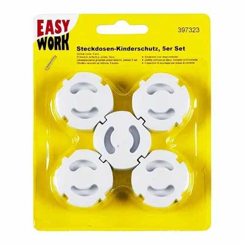 5x Steckdosen Sicherung Kinderschutz Kindersicherung Schuko Steckdosenschutz