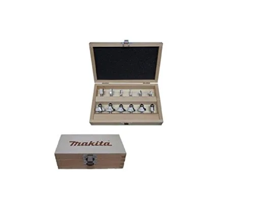 MAKITA D-57065 Holzfräser 6 mm, 12 Stück - Fräsen mit langlebigen und hochwertigen Materialien für präzise Ergebnisse und flexible Gestaltungsmöglichkeiten.