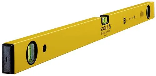 Stabila Type 70-2 Wasserwaage, 80 cm - Präzise Messung - Messwerkzeug für Profis, 0.5 mm/m Genauigkeit, zwei Vertikal-Libellen für einfaches Ablesen in jeder Position.