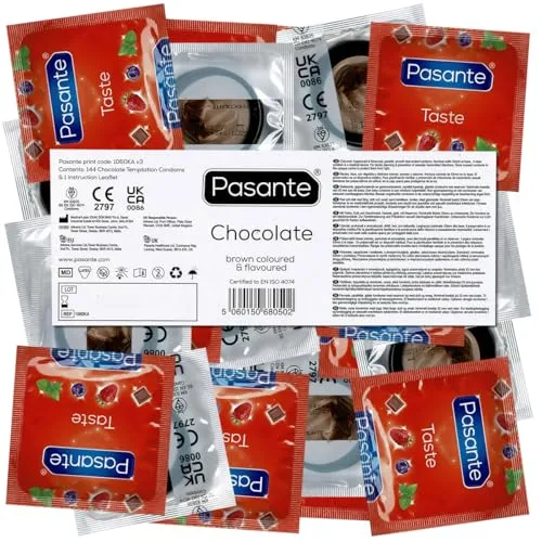 Pasante Healthcare Limited Schokolade Versuchung 144 's, Kondome – Sex Toys XXX