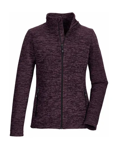 KILLTEC Damen Unterjacke KOW 113 WMN KNT FLC JCKT - Funktionsjacken mit hochwertiger Strick-Melange-Optik, ideal für Freizeit und Alltag, bietet Comfort-Stretch für angenehmen Tragekomfort und praktische Zipper-Taschen.