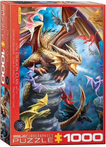 EUROGRAPHICS PUZZLE DRACHEN CLAN 1000 TEILE