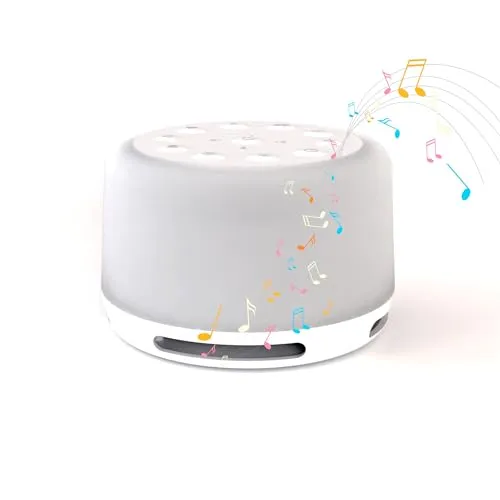 MyBaby Soundsleep Aura - Weißes Rauschen für Babys - KLANGTHERAPIE: Beruhigende Einschlafhilfe mit 14 Naturgeräuschen und 7 Meditationsklängen, tragbar und wiederaufladbar für entspannenden Schlaf unterwegs.