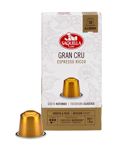 Grand Cru 10 Kapseln 100% Arabaica intensiv im Geschmack Kompa (119 EUR/kg)