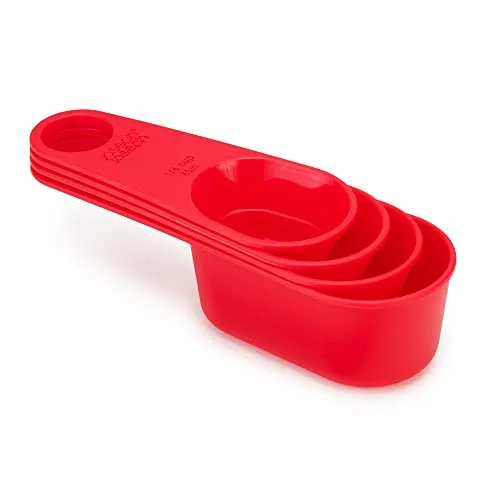 Joseph Joseph Duo 80020 Duo Food Preperation Messbecher, Rot, 4 Stück