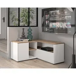 TemaHome »Angle« TV-Schrank 90 Weiß mit Eiche