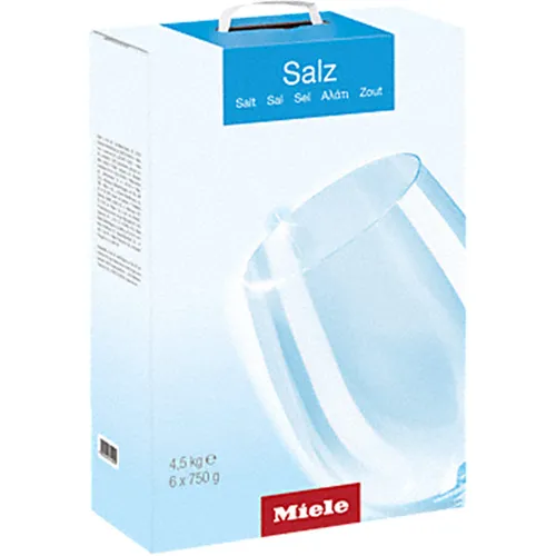 Miele GS Regeneriersalz Vorratspackung 6x750 g - Regeneriersalz für Miele Geschirrspüler, 6 x 750 g, sorgt für optimale Leistung und verlängert die Lebensdauer Ihrer Maschine.