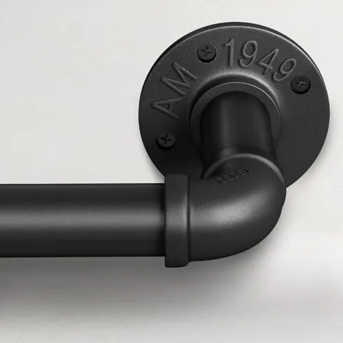 Gardinen- & Vorhangstangen Schwarz von GEEBOBO