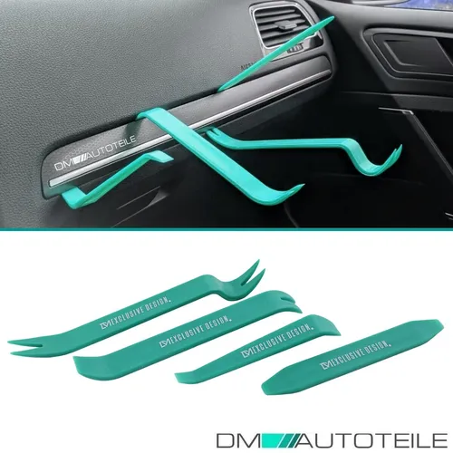 Kunststoffwerkzeug Zierleistenkeil Kunststoffkeil SET Hebel PVC Keile KFZ PKW