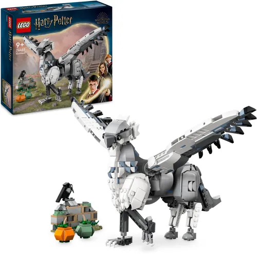 LEGO Harry Potter Hippogreif Seidenschnabel - Kreatives Fabelwesen-Spielset mit klappbaren Flügeln, ideal für fantasievolles Spiel ab 9 Jahren