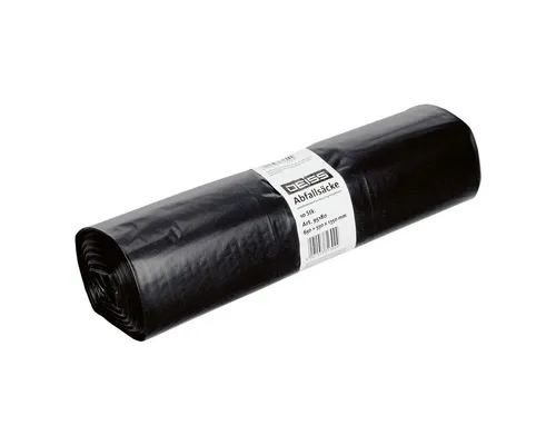 Deiss Müllbeutel 95180, 240 Liter, 10 Stück/Rolle, schwarz