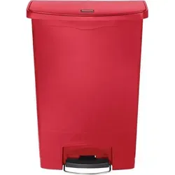 Rubbermaid Tretmülleimer Slim Jim® Step-On 90 Liter - Haushaltszubehör mit extrem langlebigem Trittpedal für berührungsfreie Abfallentsorgung, ideal für kleine Stellflächen und robuste Nutzung.